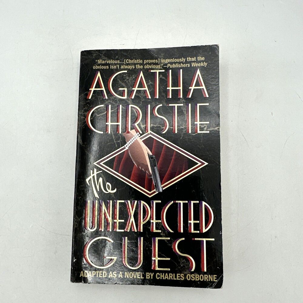 1999 First Edition The Unexpected Guest by Agatha Christie Paperback